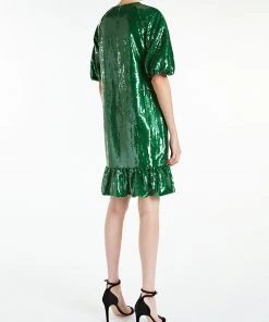 Huishan Zhang *ONLINE EXCLUSIVE* MIKA DRESS EMERALD GREEN SEQUINS ONLINE EXCLUSIVES 8 Huishan Zhang *ONLINE EXCLUSIVE* MIKA DRESS EMERALD GREEN SEQUINS ONLINE EXCLUSIVES