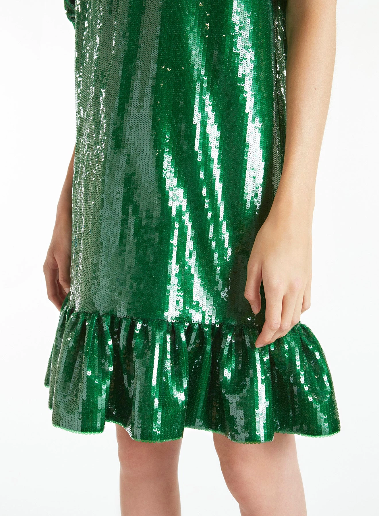 Huishan Zhang *ONLINE EXCLUSIVE* MIKA DRESS EMERALD GREEN SEQUINS ONLINE EXCLUSIVES 5 Huishan Zhang *ONLINE EXCLUSIVE* MIKA DRESS EMERALD GREEN SEQUINS ONLINE EXCLUSIVES