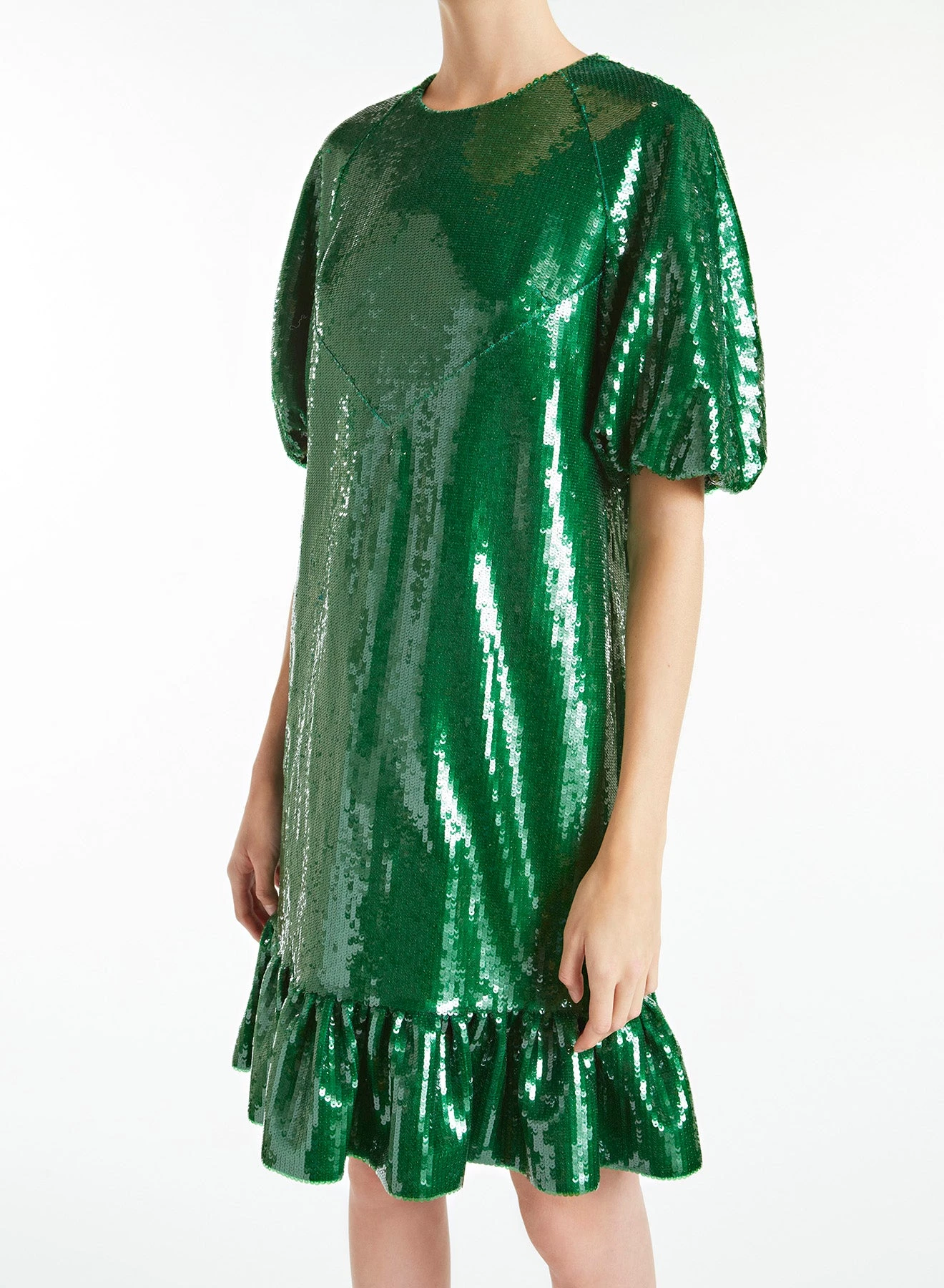Huishan Zhang *ONLINE EXCLUSIVE* MIKA DRESS EMERALD GREEN SEQUINS ONLINE EXCLUSIVES 6 Huishan Zhang *ONLINE EXCLUSIVE* MIKA DRESS EMERALD GREEN SEQUINS ONLINE EXCLUSIVES
