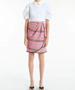 Huishan Zhang ONLINE EXCLUSIVES *ONLINE EXCLUSIVE* KAIA SKIRT PINK TWEED