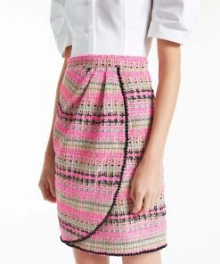 Huishan Zhang ONLINE EXCLUSIVES *ONLINE EXCLUSIVE* KAIA SKIRT PINK TWEED