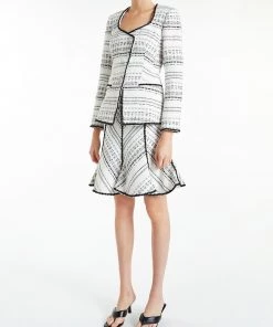 Huishan Zhang ONLINE EXCLUSIVES *ONLINE EXCLUSIVE* JOYCE SKIRT BLACK & WHITE TWEED