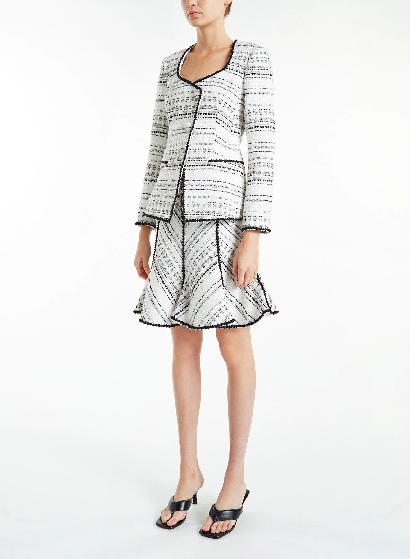 Huishan Zhang ONLINE EXCLUSIVES *ONLINE EXCLUSIVE* JOYCE SKIRT BLACK & WHITE TWEED 2 Huishan Zhang ONLINE EXCLUSIVES *ONLINE EXCLUSIVE* JOYCE SKIRT BLACK & WHITE TWEED