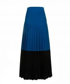 Huishan Zhang *ONLINE EXCLUSIVE* ROBIN SKIRT BLUE/BLACK CREPE DE CHINE ONLINE EXCLUSIVES