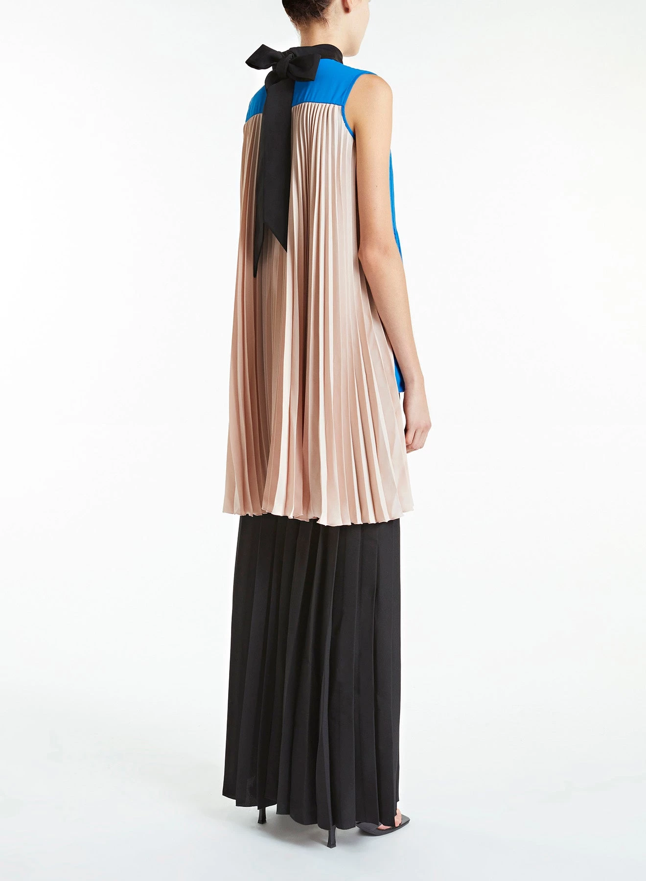 Huishan Zhang TOPS PHILIPPA TOP PINK/BLUE/BLACK CREPE DE CHINE 4 Huishan Zhang TOPS PHILIPPA TOP PINK/BLUE/BLACK CREPE DE CHINE