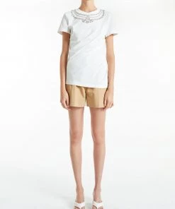 Huishan Zhang *ONLINE EXCLUSIVE* LORY TOP WHITE COTTON