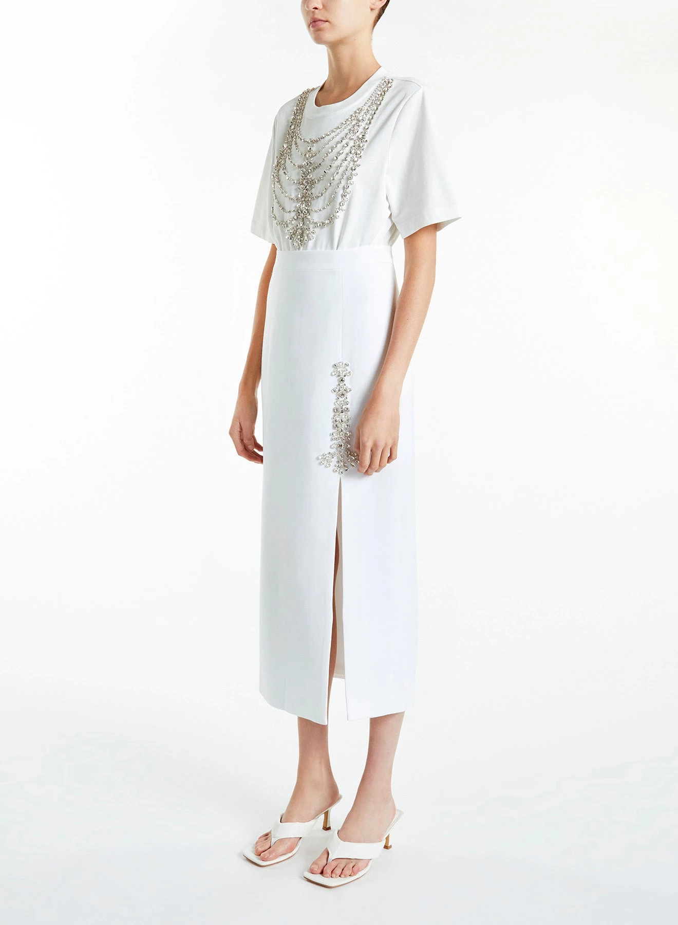 Huishan Zhang STINA TOP WHITE COTTON 3 Huishan Zhang STINA TOP WHITE COTTON