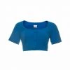 Huishan Zhang CASSIE TOP ELECTRIC BLUE CREPE TOPS