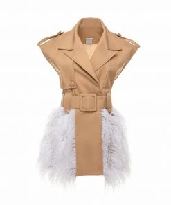 Huishan Zhang RAYA JACKET SAND COTTON