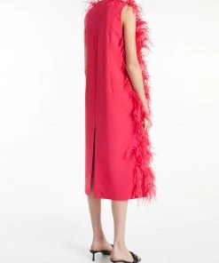 Huishan Zhang ASTI GILET FUSCHIA CREPE