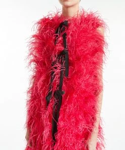 Huishan Zhang ASTI GILET FUSCHIA CREPE