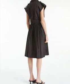 Huishan Zhang BELEN GILET BLACK COTTON JACKETS AND COATS