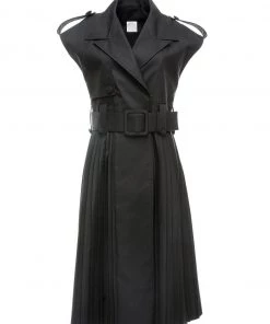 Huishan Zhang BELEN GILET BLACK COTTON JACKETS AND COATS