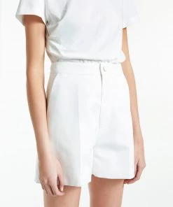 Huishan Zhang BELLE SHORTS WHITE COTTON