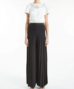 Huishan Zhang MARIELLA TROUSER BLACK CREPE