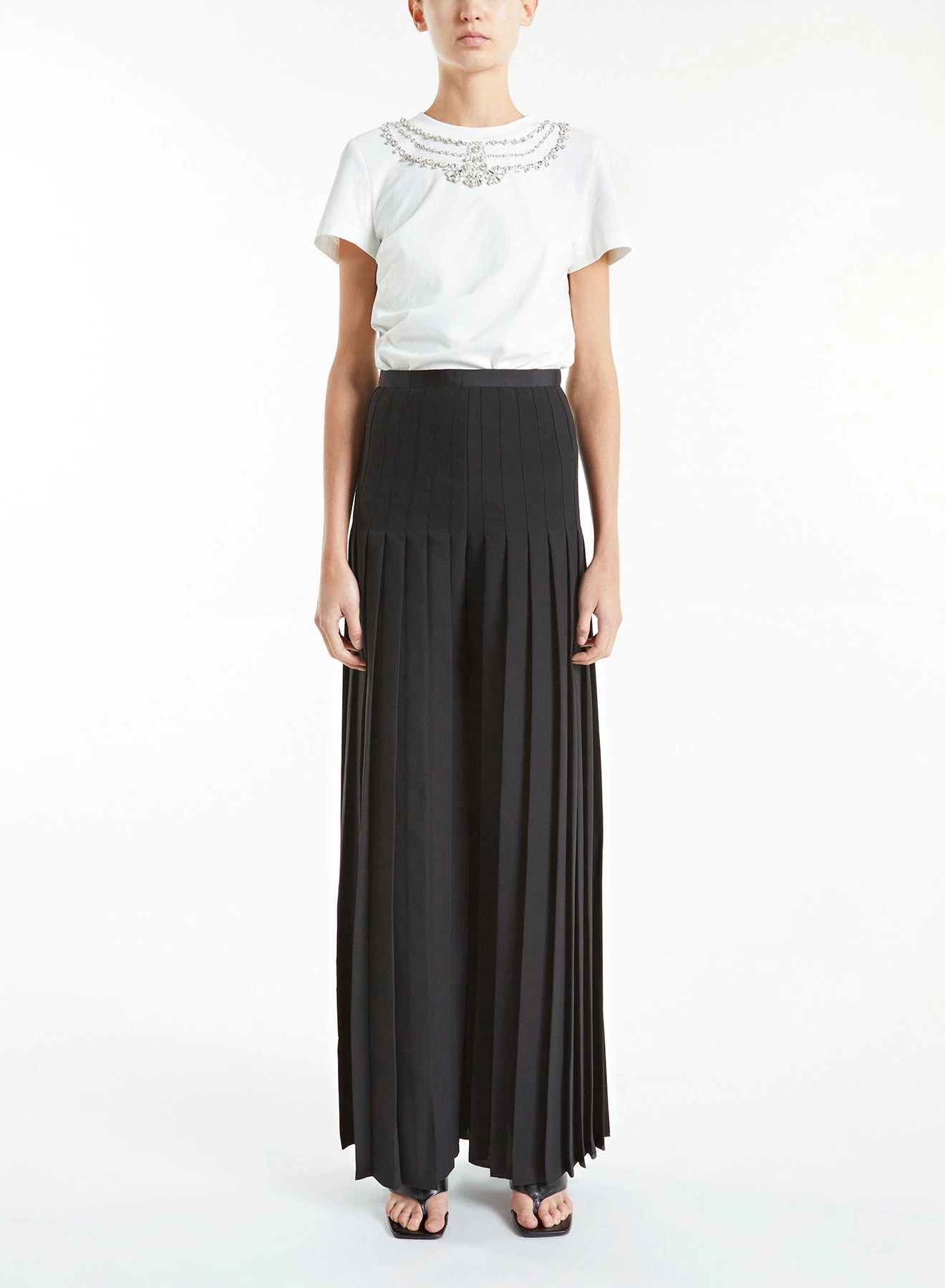 Huishan Zhang MARIELLA TROUSER BLACK CREPE 2 Huishan Zhang MARIELLA TROUSER BLACK CREPE