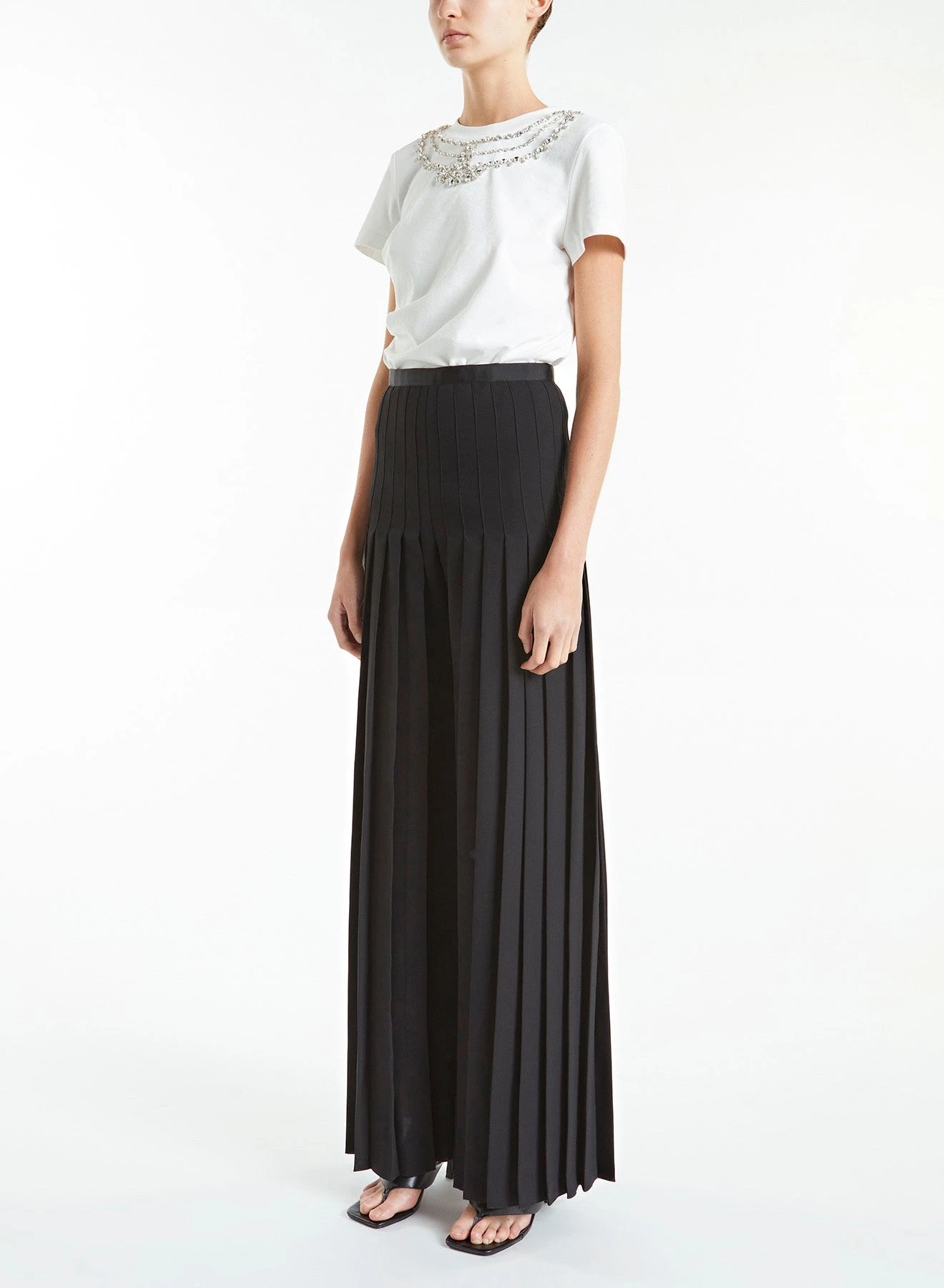 Huishan Zhang MARIELLA TROUSER BLACK CREPE 4 Huishan Zhang MARIELLA TROUSER BLACK CREPE