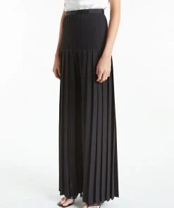 Huishan Zhang MARIELLA TROUSER BLACK CREPE 10 Huishan Zhang MARIELLA TROUSER BLACK CREPE