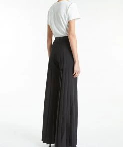 Huishan Zhang MARIELLA TROUSER BLACK CREPE 8 Huishan Zhang MARIELLA TROUSER BLACK CREPE