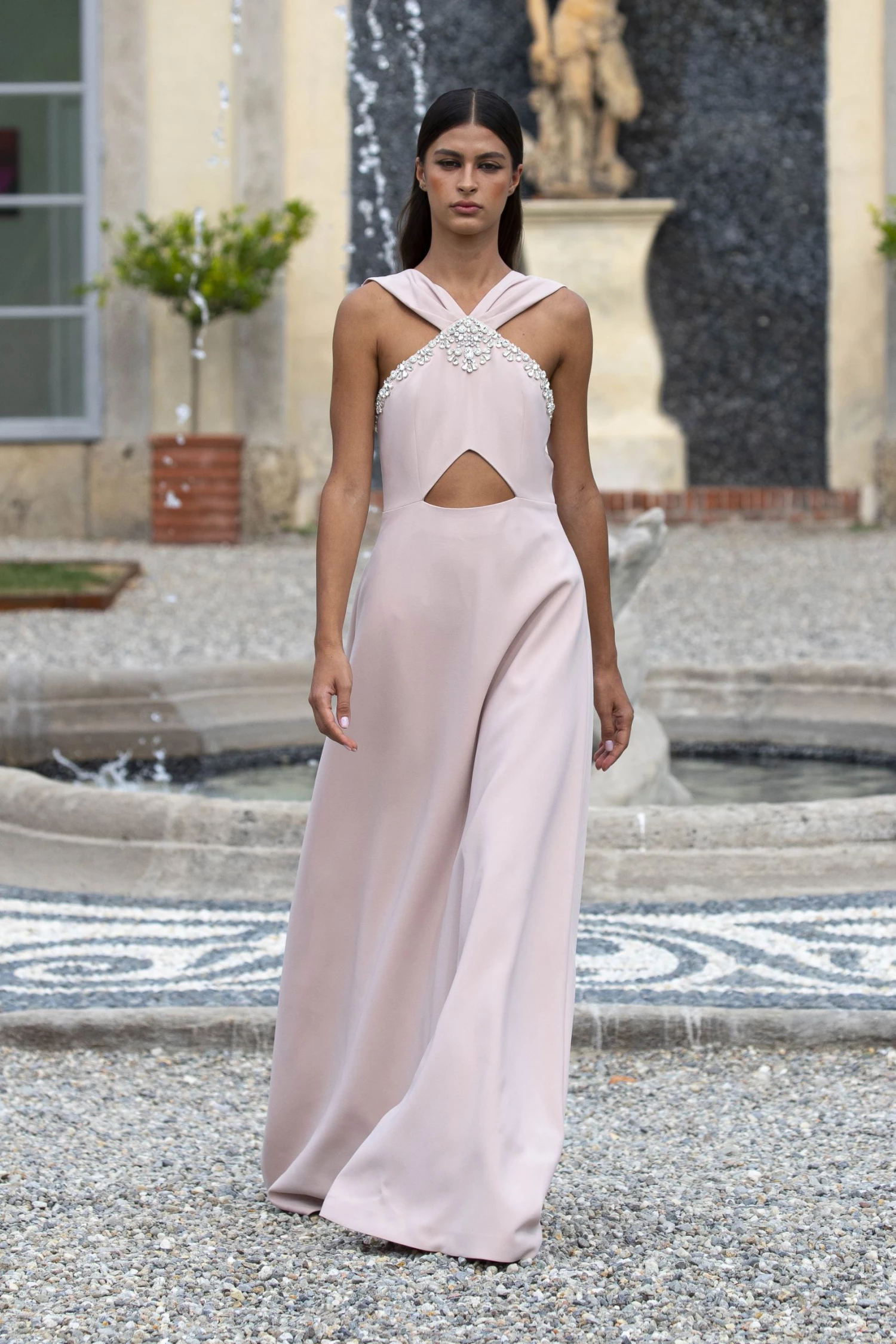 Huishan Zhang TAIA GOWN POWDER PINK COTTON DRESSES 6 Huishan Zhang TAIA GOWN POWDER PINK COTTON DRESSES