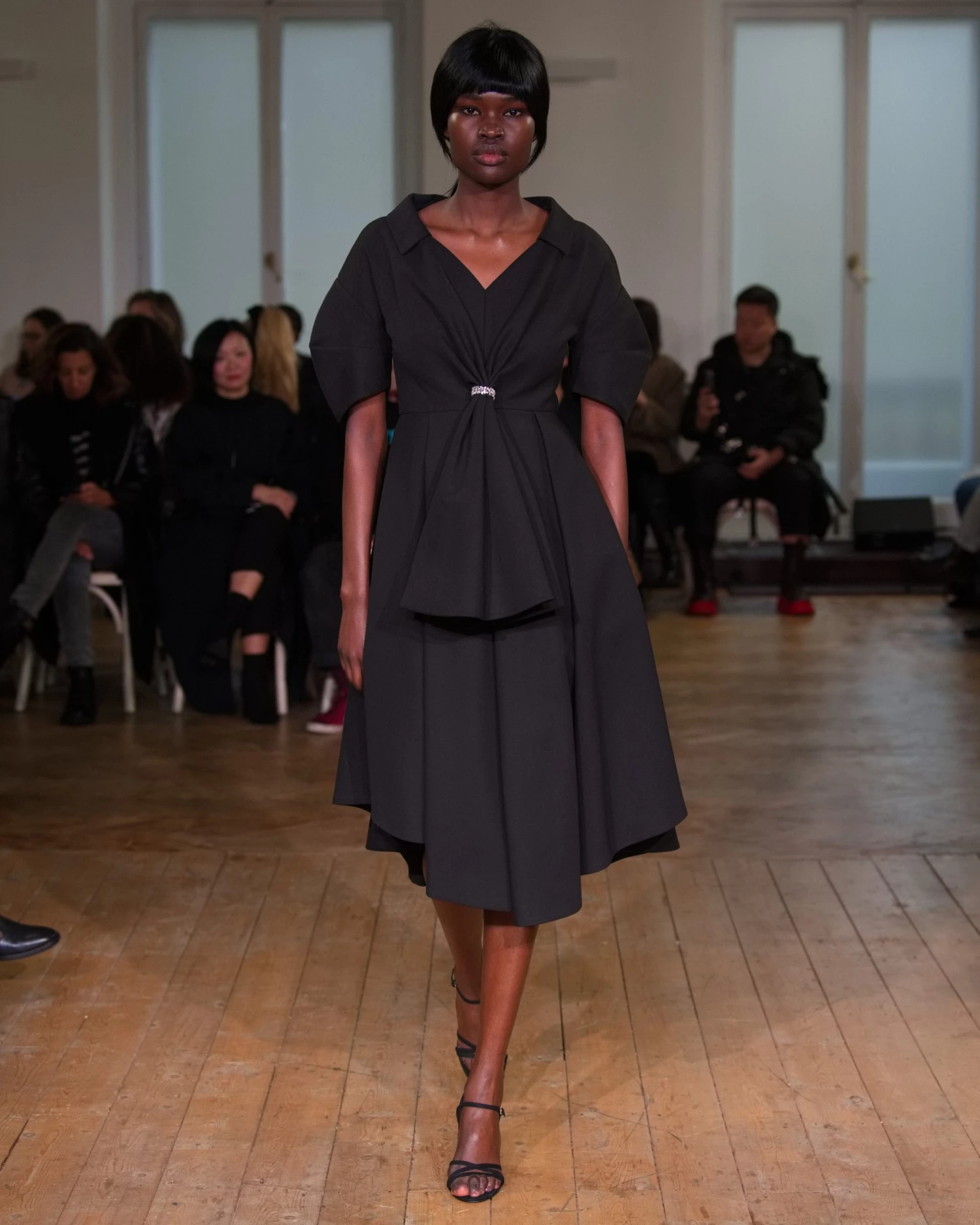 Huishan Zhang *PRE ORDER* NAYLA DRESS BLACK COTTON 6 Huishan Zhang *PRE ORDER* NAYLA DRESS BLACK COTTON