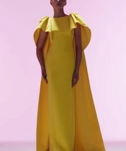 Huishan Zhang AMORY GOWN CANARY DUCHESSE 11 Huishan Zhang AMORY GOWN CANARY DUCHESSE