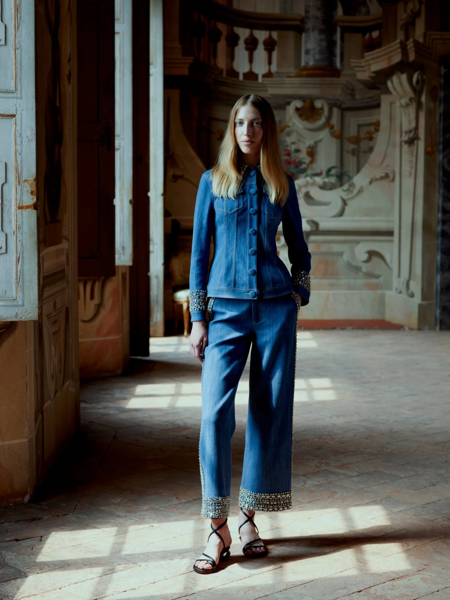 Huishan Zhang DAKOTA TROUSERS BLUE DENIM SKIRTS AND TROUSERS 6 Huishan Zhang DAKOTA TROUSERS BLUE DENIM SKIRTS AND TROUSERS