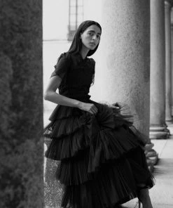 Huishan Zhang DRESSES MAE DRESS BLACK TULLE 11 Huishan Zhang DRESSES MAE DRESS BLACK TULLE