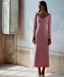 Huishan Zhang DRESSES NICO DRESS PINK CREPE 11 Huishan Zhang DRESSES NICO DRESS PINK CREPE