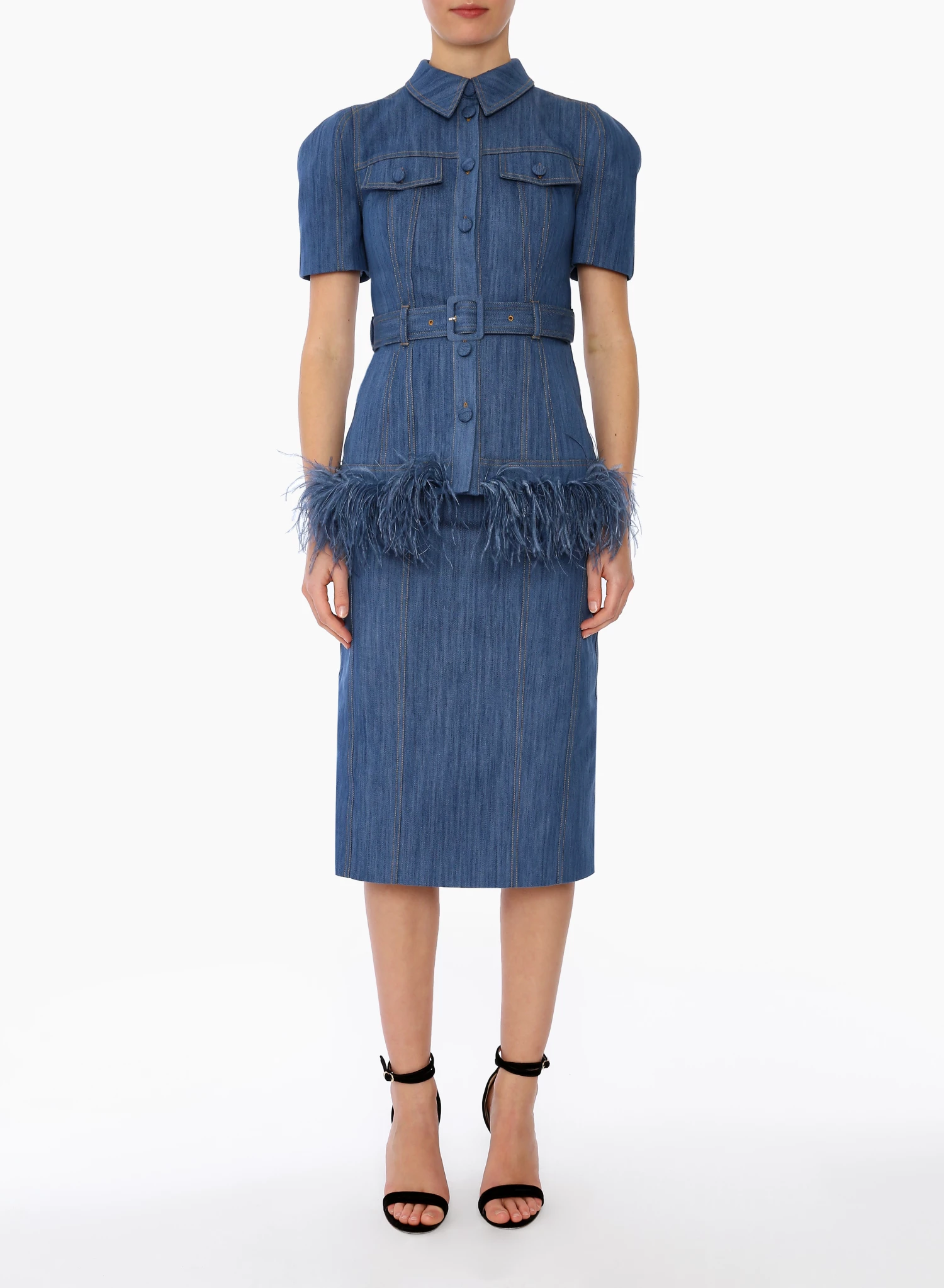 Huishan Zhang *ONLINE EXCLUSIVE* REA SKIRT BLUE DENIM NEW SEASON 2 Huishan Zhang *ONLINE EXCLUSIVE* REA SKIRT BLUE DENIM NEW SEASON