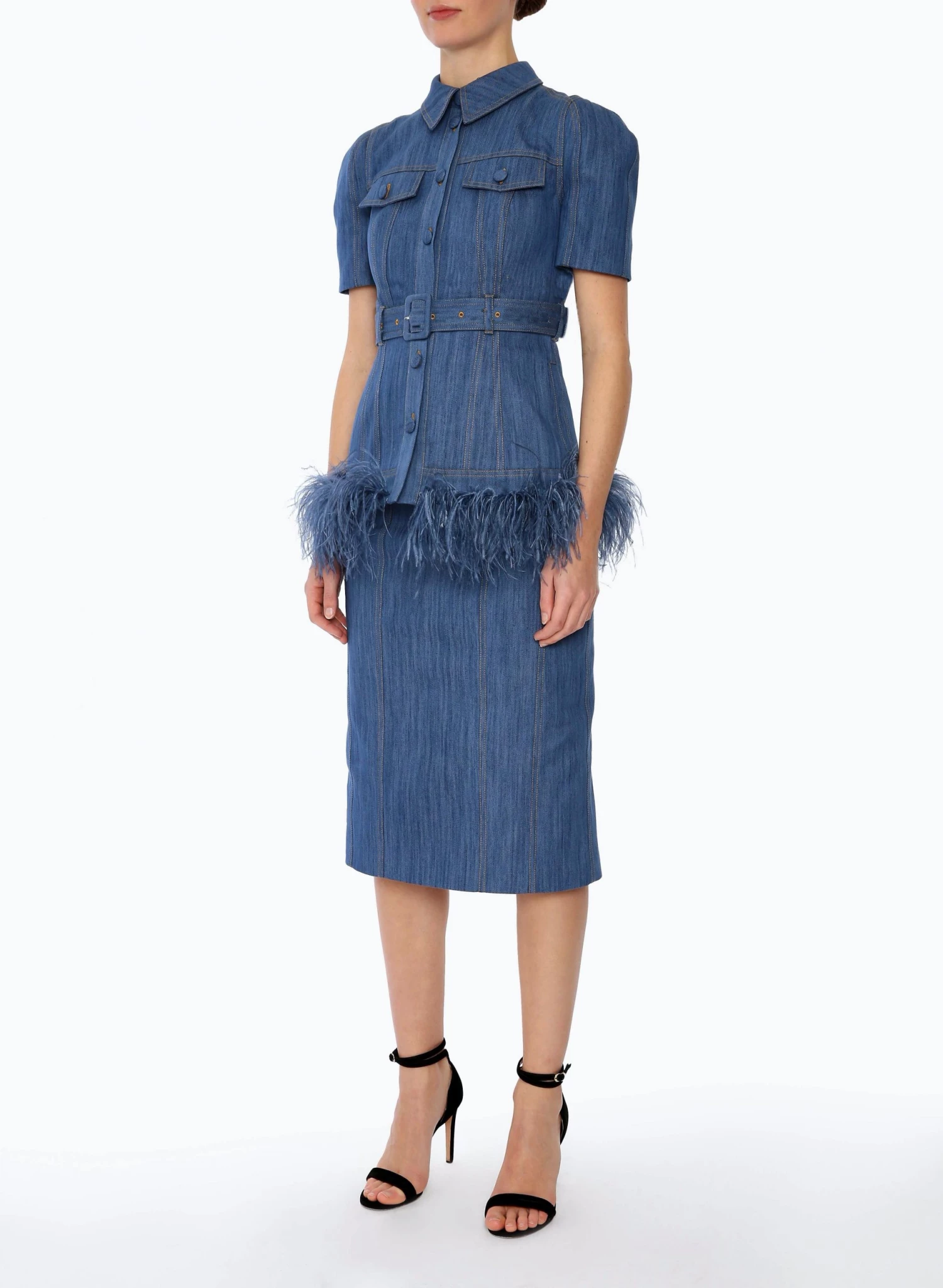 Huishan Zhang *ONLINE EXCLUSIVE* REA SKIRT BLUE DENIM NEW SEASON 3 Huishan Zhang *ONLINE EXCLUSIVE* REA SKIRT BLUE DENIM NEW SEASON