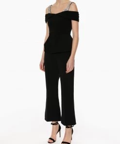 Huishan Zhang *PRE ORDER* JENNA TOP BLACK CREPE 8 Huishan Zhang *PRE ORDER* JENNA TOP BLACK CREPE