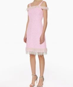 Huishan Zhang *PRE ORDER* LILA DRESS PINK TWEED