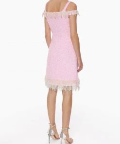 Huishan Zhang *PRE ORDER* LILA DRESS PINK TWEED