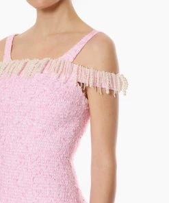 Huishan Zhang *PRE ORDER* LILA DRESS PINK TWEED