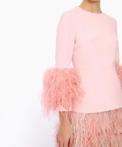 Huishan Zhang LOLA TOP PINK CREPE NEW SEASON