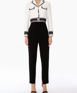 Huishan Zhang MALKA JACKET WHITE TWEED NEW SEASON