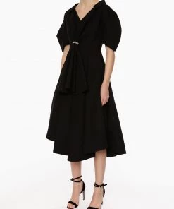 Huishan Zhang *PRE ORDER* NAYLA DRESS BLACK COTTON 8 Huishan Zhang *PRE ORDER* NAYLA DRESS BLACK COTTON