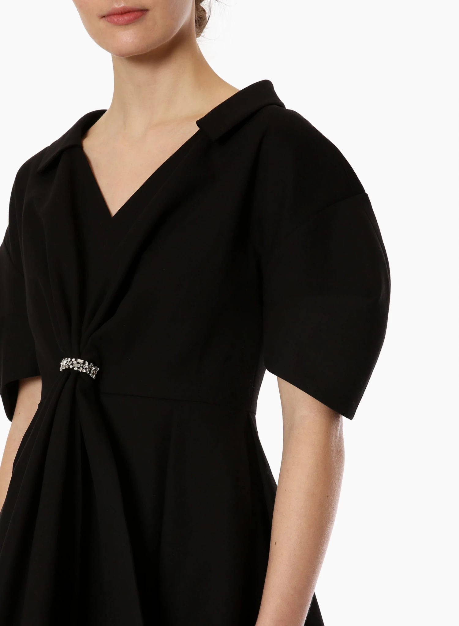 Huishan Zhang *PRE ORDER* NAYLA DRESS BLACK COTTON 5 Huishan Zhang *PRE ORDER* NAYLA DRESS BLACK COTTON