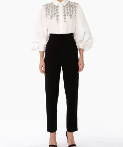 Huishan Zhang ORA SHIRT WHITE FAILLE NEW SEASON