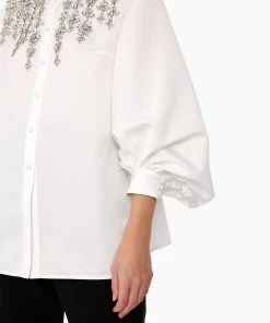 Huishan Zhang ORA SHIRT WHITE FAILLE NEW SEASON 8 Huishan Zhang ORA SHIRT WHITE FAILLE NEW SEASON