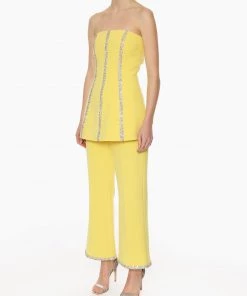 Huishan Zhang *PRE ORDER* PORTIA TOP YELLOW CREPE 8 Huishan Zhang *PRE ORDER* PORTIA TOP YELLOW CREPE