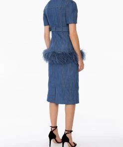 Huishan Zhang *ONLINE EXCLUSIVE* REA SKIRT BLUE DENIM NEW SEASON 8 Huishan Zhang *ONLINE EXCLUSIVE* REA SKIRT BLUE DENIM NEW SEASON