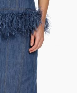 Huishan Zhang *ONLINE EXCLUSIVE* REA SKIRT BLUE DENIM NEW SEASON 9 Huishan Zhang *ONLINE EXCLUSIVE* REA SKIRT BLUE DENIM NEW SEASON