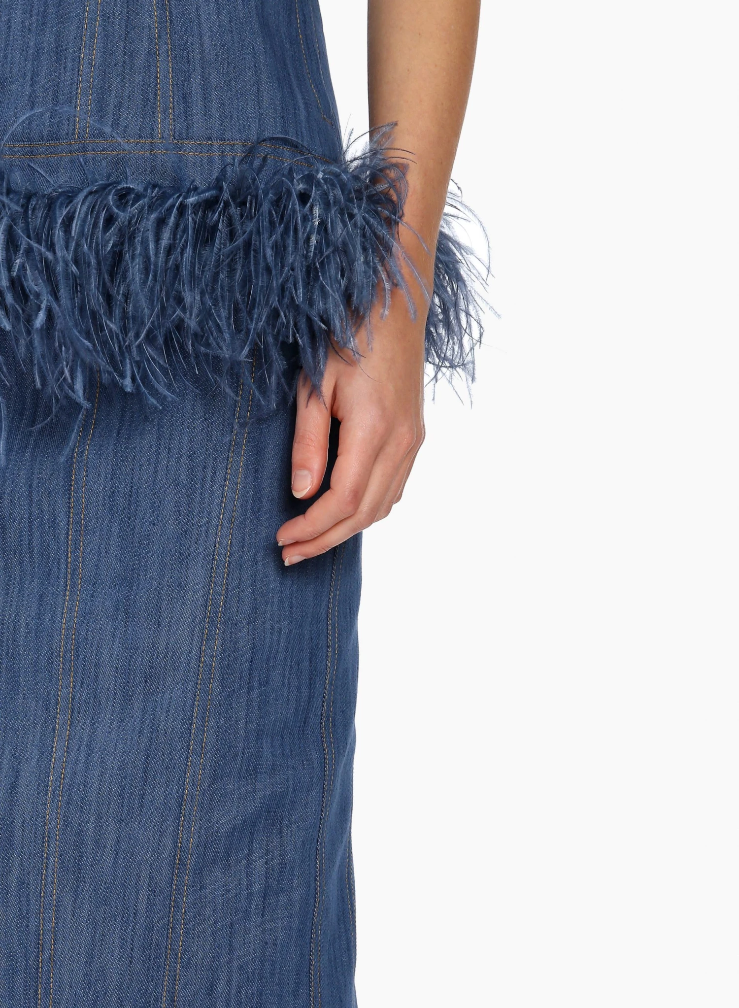 Huishan Zhang *ONLINE EXCLUSIVE* REA SKIRT BLUE DENIM NEW SEASON 5 Huishan Zhang *ONLINE EXCLUSIVE* REA SKIRT BLUE DENIM NEW SEASON