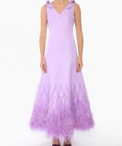 Huishan Zhang NEW SEASON *PRE ORDER* RIKKA DRESS LILAC DUCHESSE