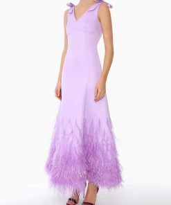 Huishan Zhang NEW SEASON *PRE ORDER* RIKKA DRESS LILAC DUCHESSE
