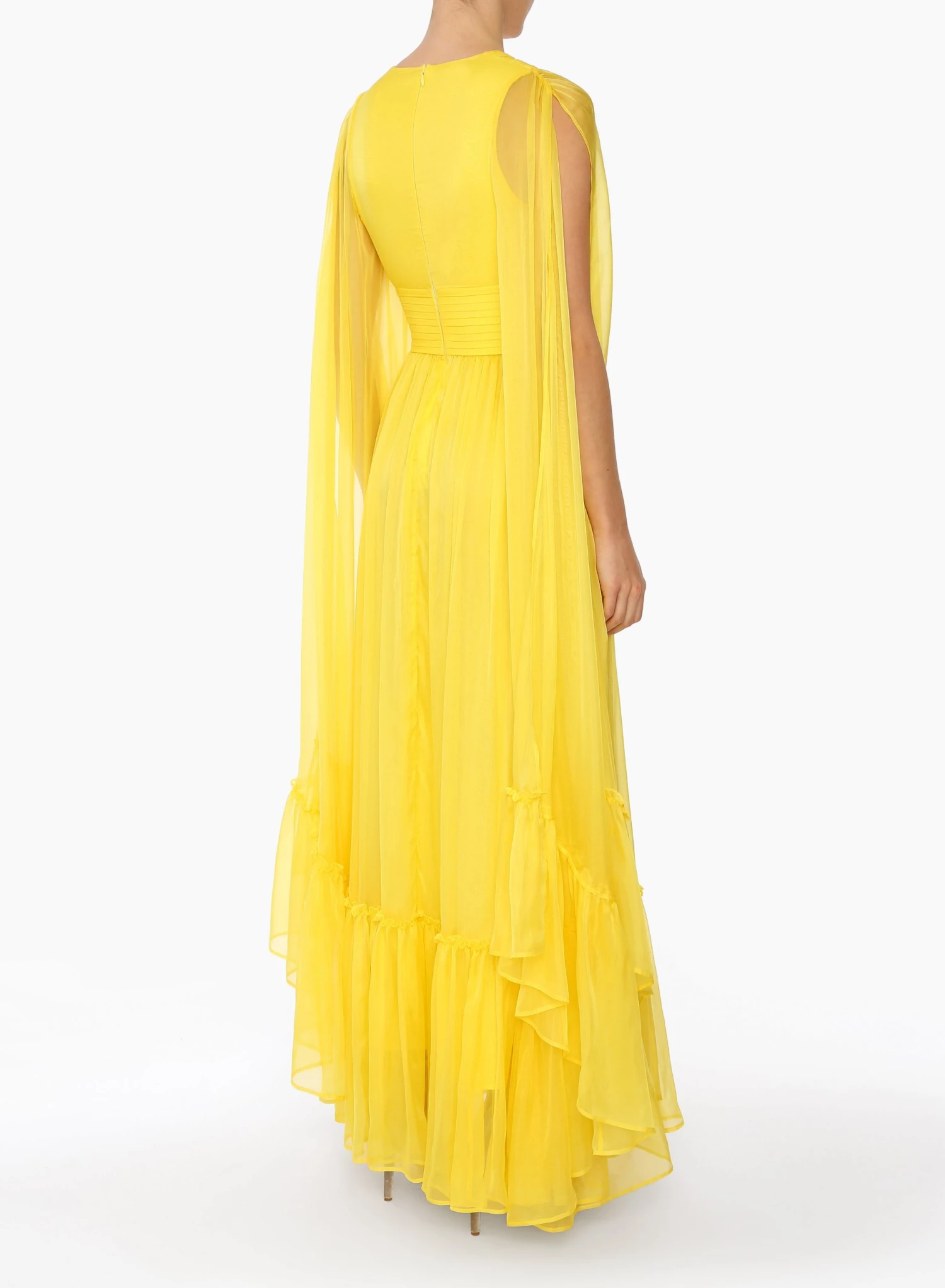 Huishan Zhang SIENNA GOWN CANARY CHIFFON NEW SEASON 4 Huishan Zhang SIENNA GOWN CANARY CHIFFON NEW SEASON