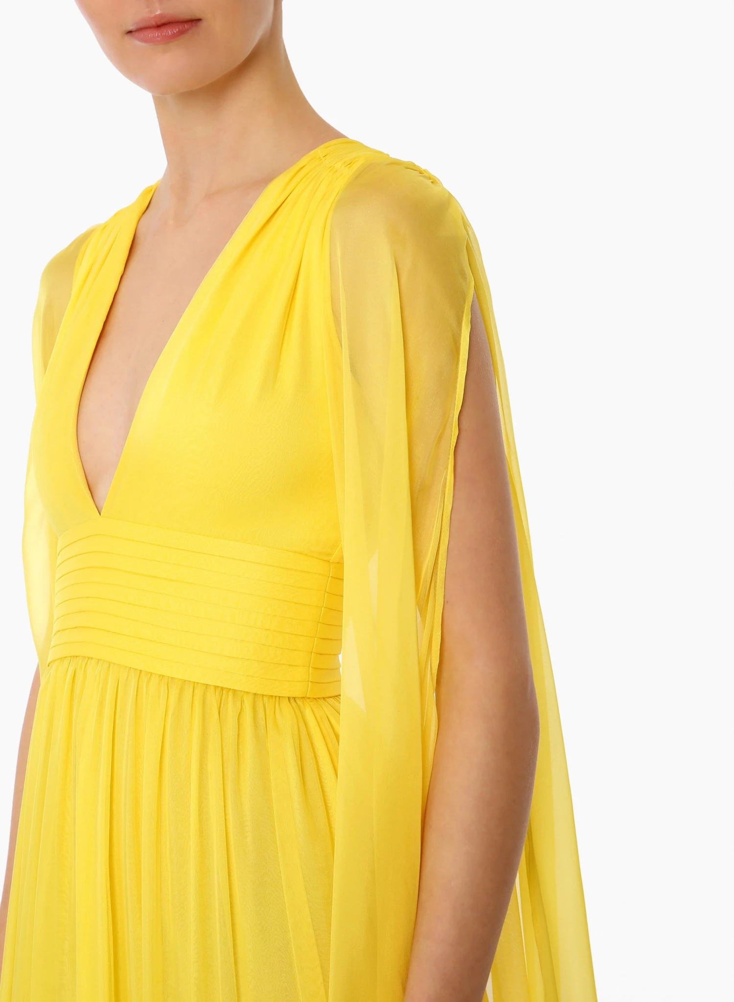 Huishan Zhang SIENNA GOWN CANARY CHIFFON NEW SEASON 5 Huishan Zhang SIENNA GOWN CANARY CHIFFON NEW SEASON