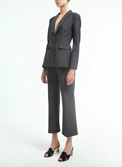 Huishan Zhang ONLINE EXCLUSIVES *ONLINE EXCLUSIVE* ELISA JACKET GREY WOOL 3 Huishan Zhang ONLINE EXCLUSIVES *ONLINE EXCLUSIVE* ELISA JACKET GREY WOOL